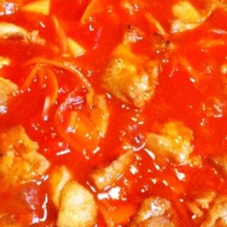 鶏肉の簡単トマト煮